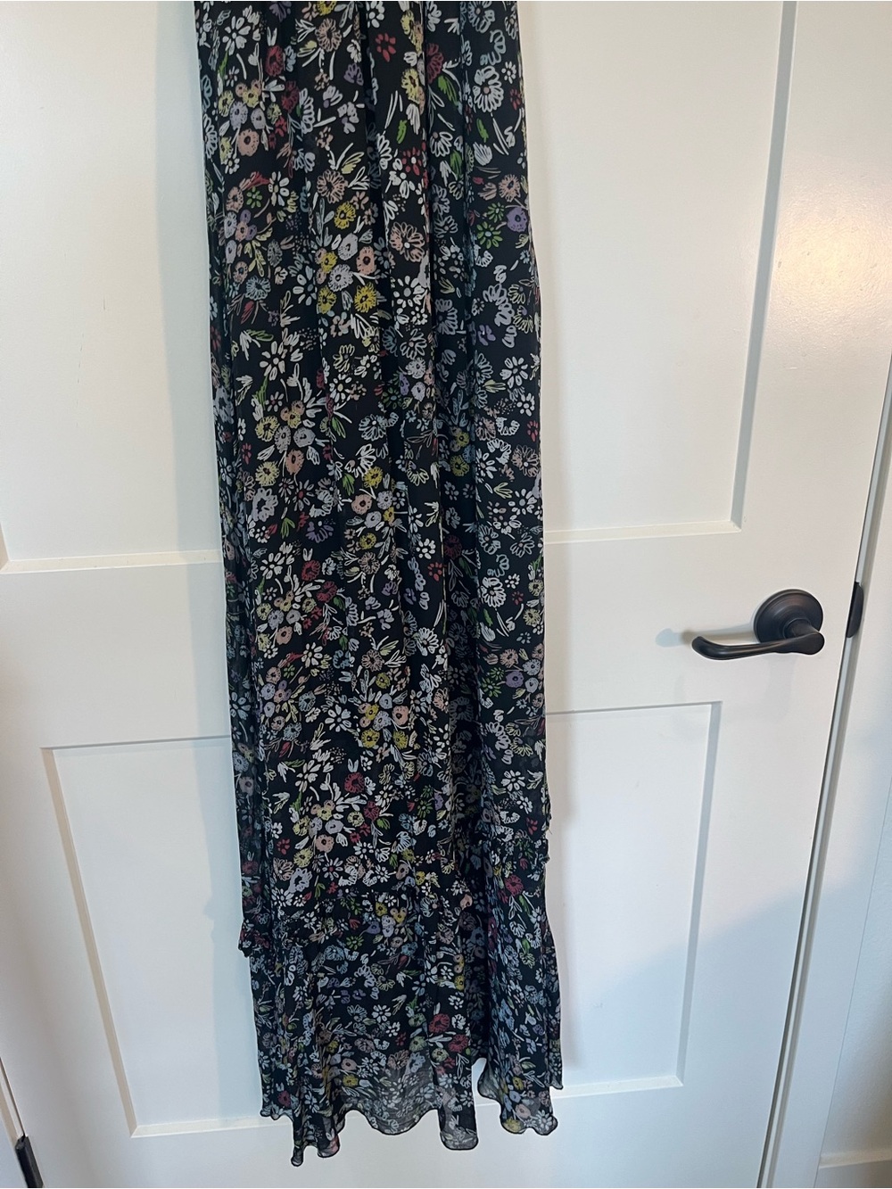 Rebecca Minkoff Loma Floral-Print Maxi  Boho Whimsigoth Fairy Ethereal Dress sz4 - Picture 5 of 15